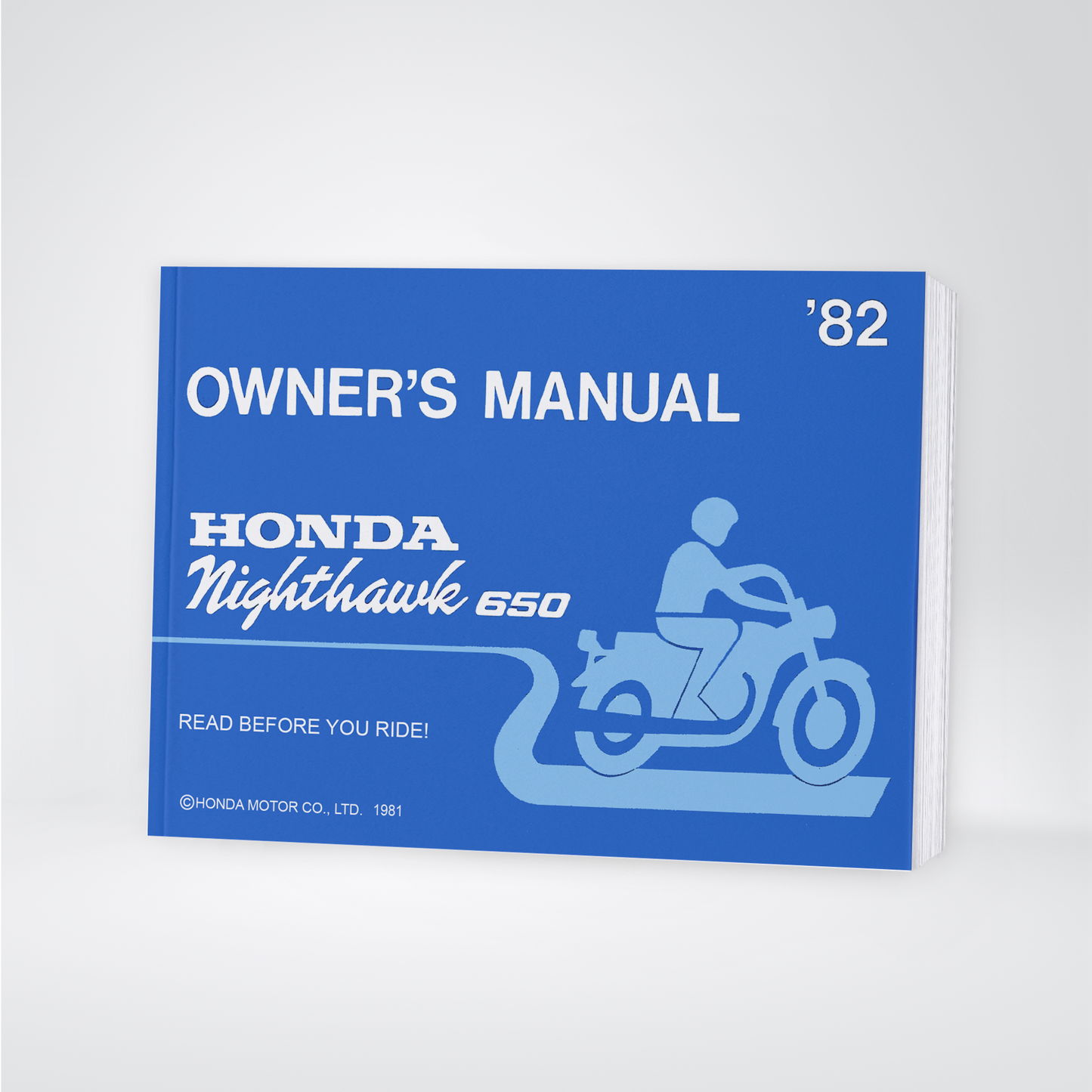 1982 Honda Nighthawk 650 Bedienungsanleitung | Englisch