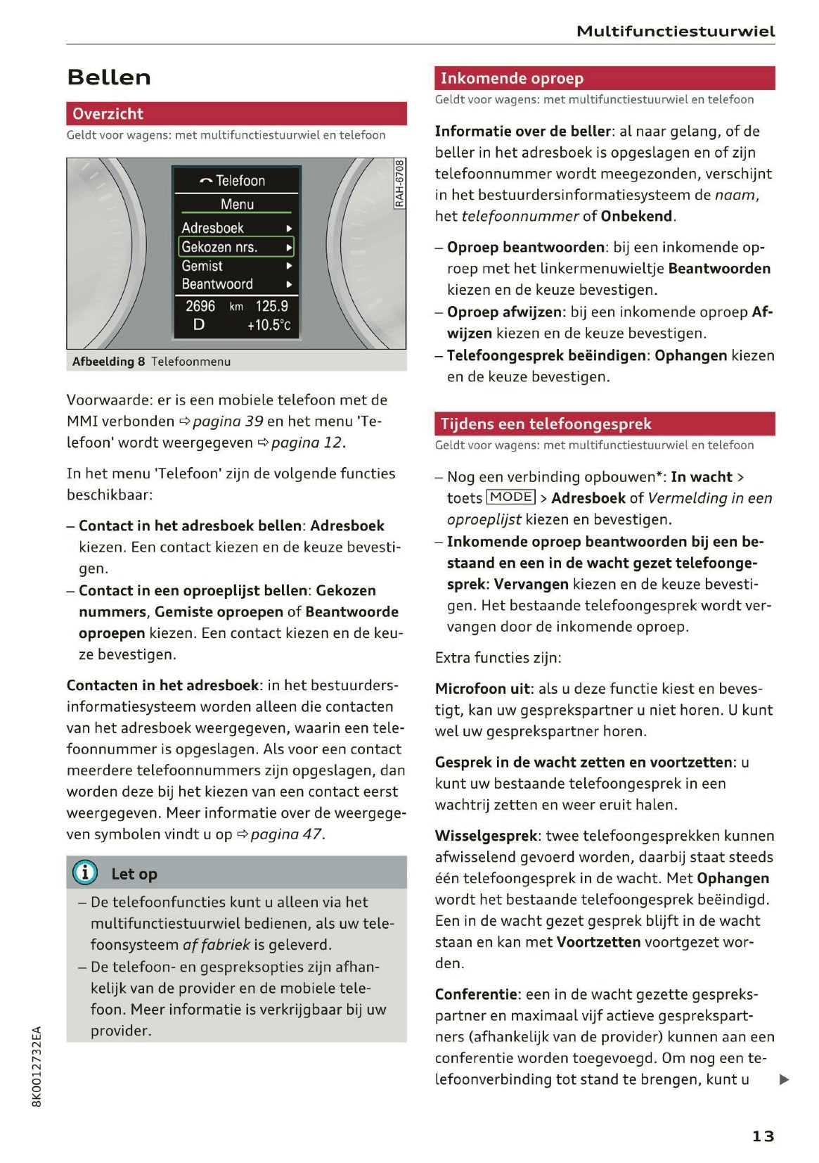 2015-2016 Audi A5 MMI Navigatie Plus Handleiding | Nederlands