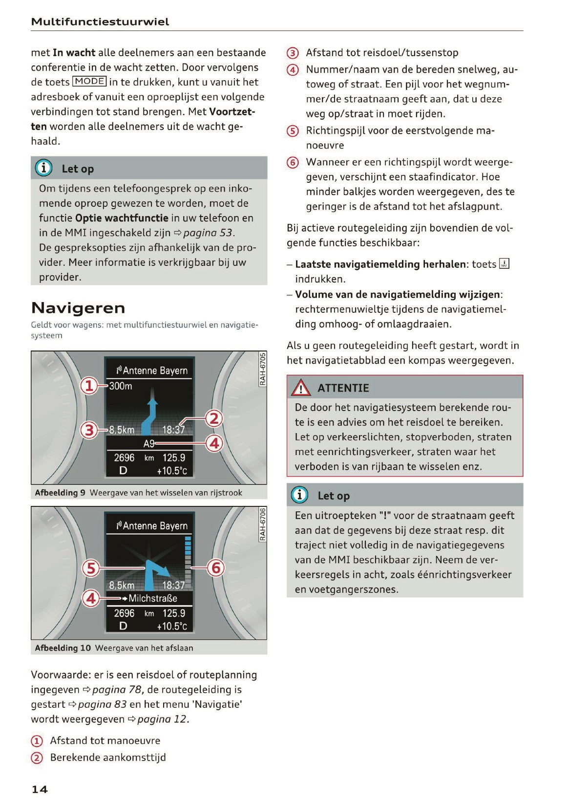 2015-2016 Audi A5 MMI Navigatie Plus Handleiding | Nederlands