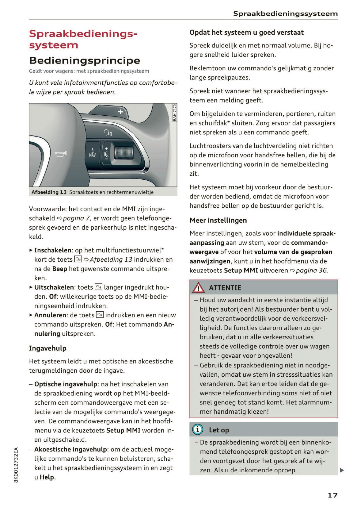 2015-2016 Audi A5 MMI Navigatie Plus Handleiding | Nederlands