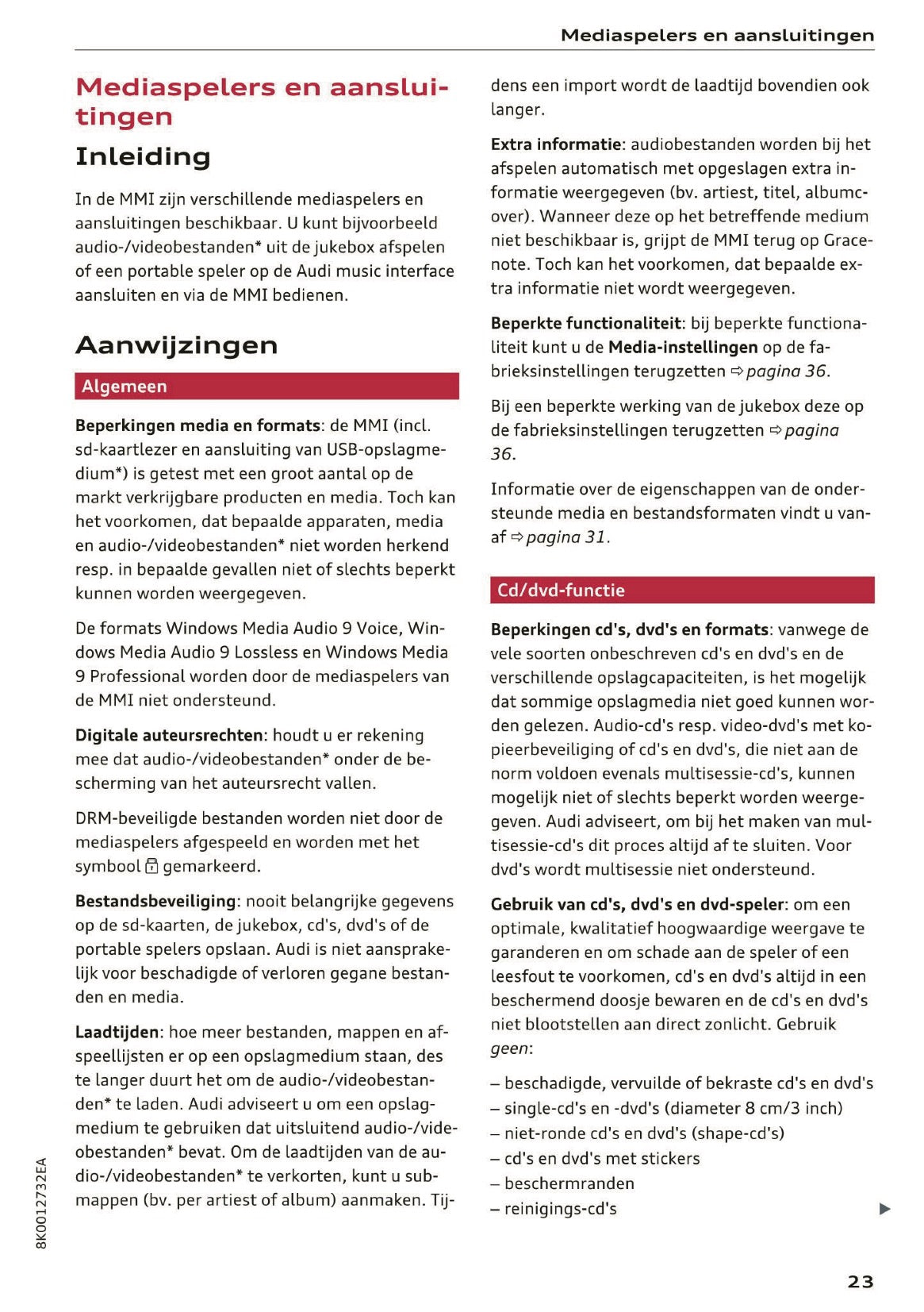 2015-2016 Audi A5 MMI Navigatie Plus Handleiding | Nederlands