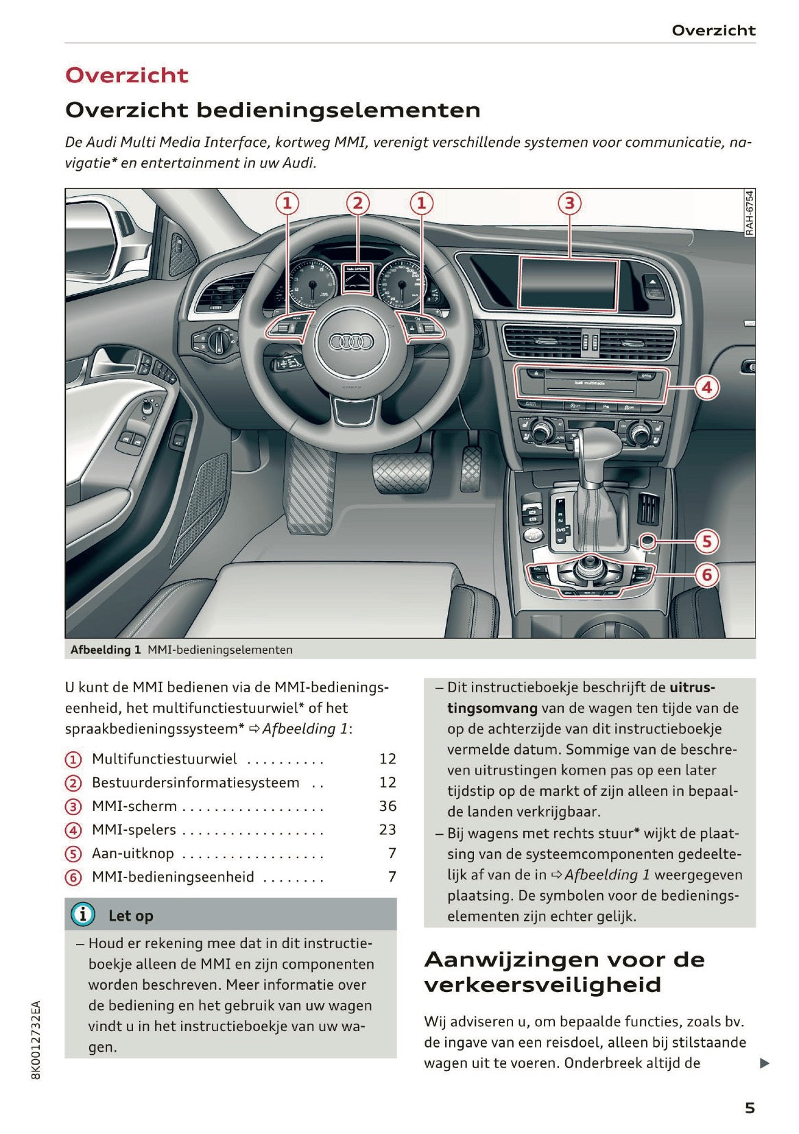 2015-2016 Audi A5 MMI Navigatie Plus Handleiding | Nederlands