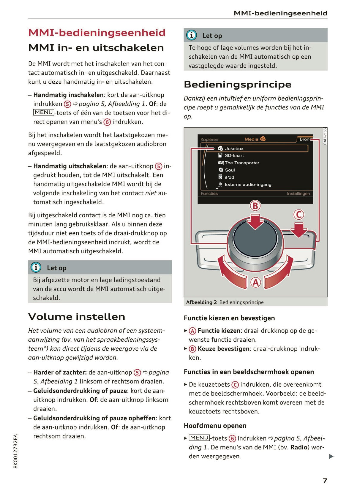 2015-2016 Audi A5 MMI Navigatie Plus Handleiding | Nederlands