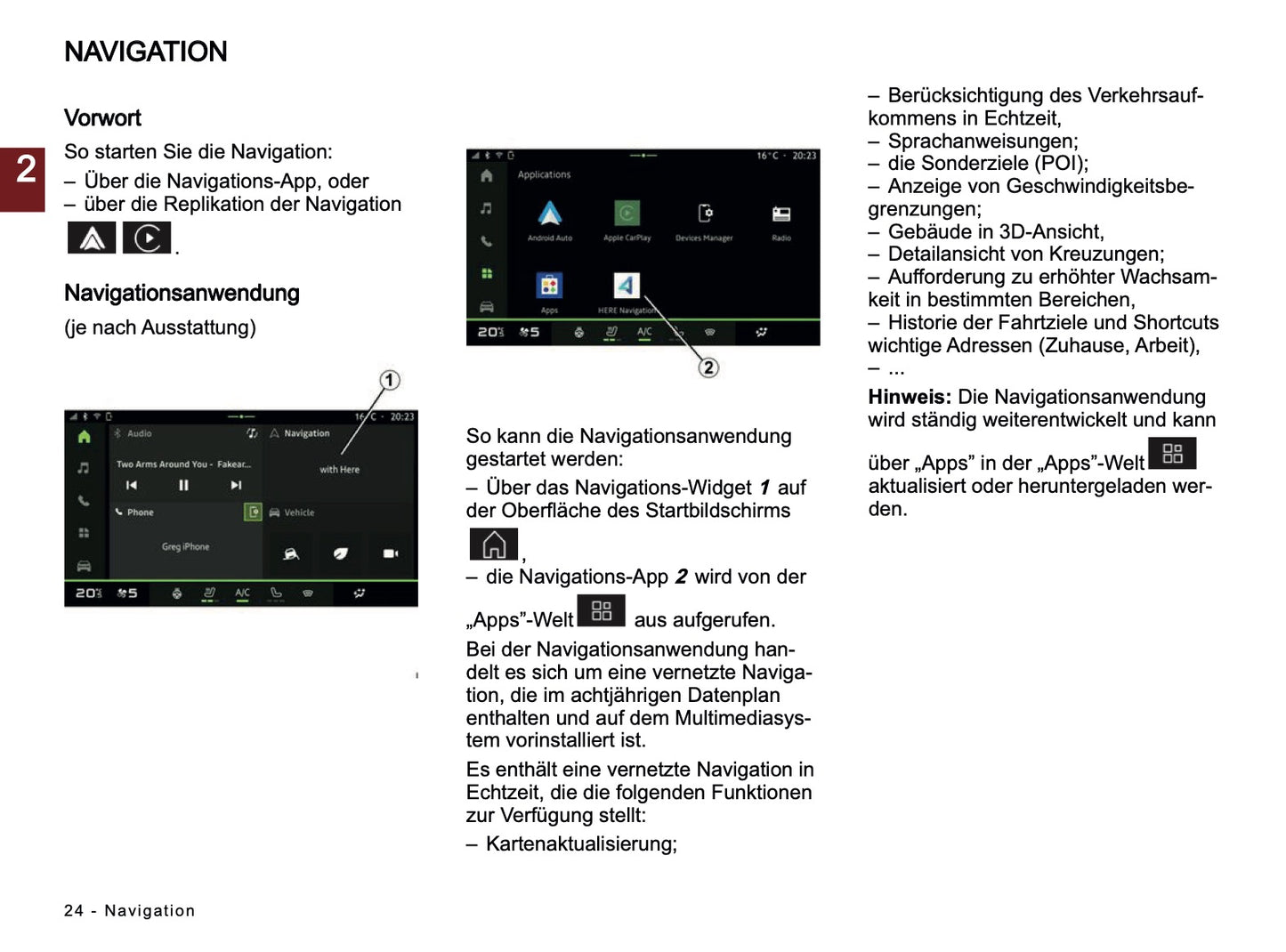 2024-2025 Dacia Media Nav Live Infotainment Manual | German