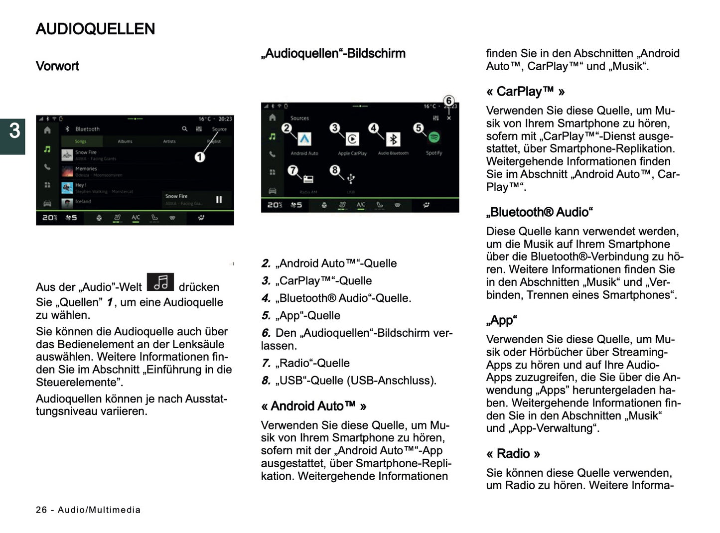 2024-2025 Dacia Media Nav Live Infotainment Manual | German