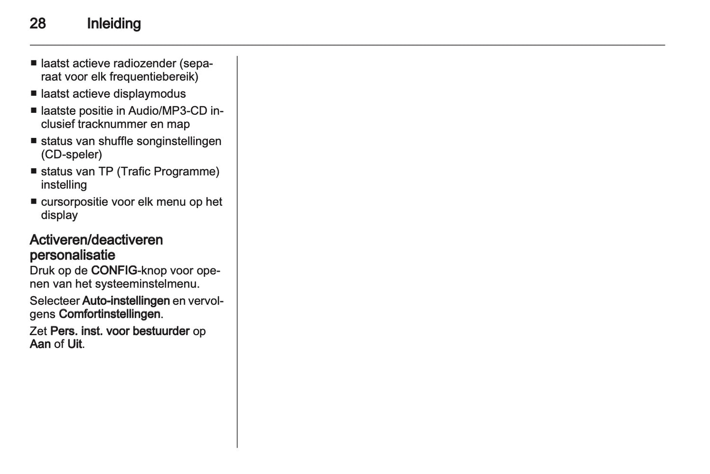 2012 Opel Meriva Infotainment Handleiding | Nederlands