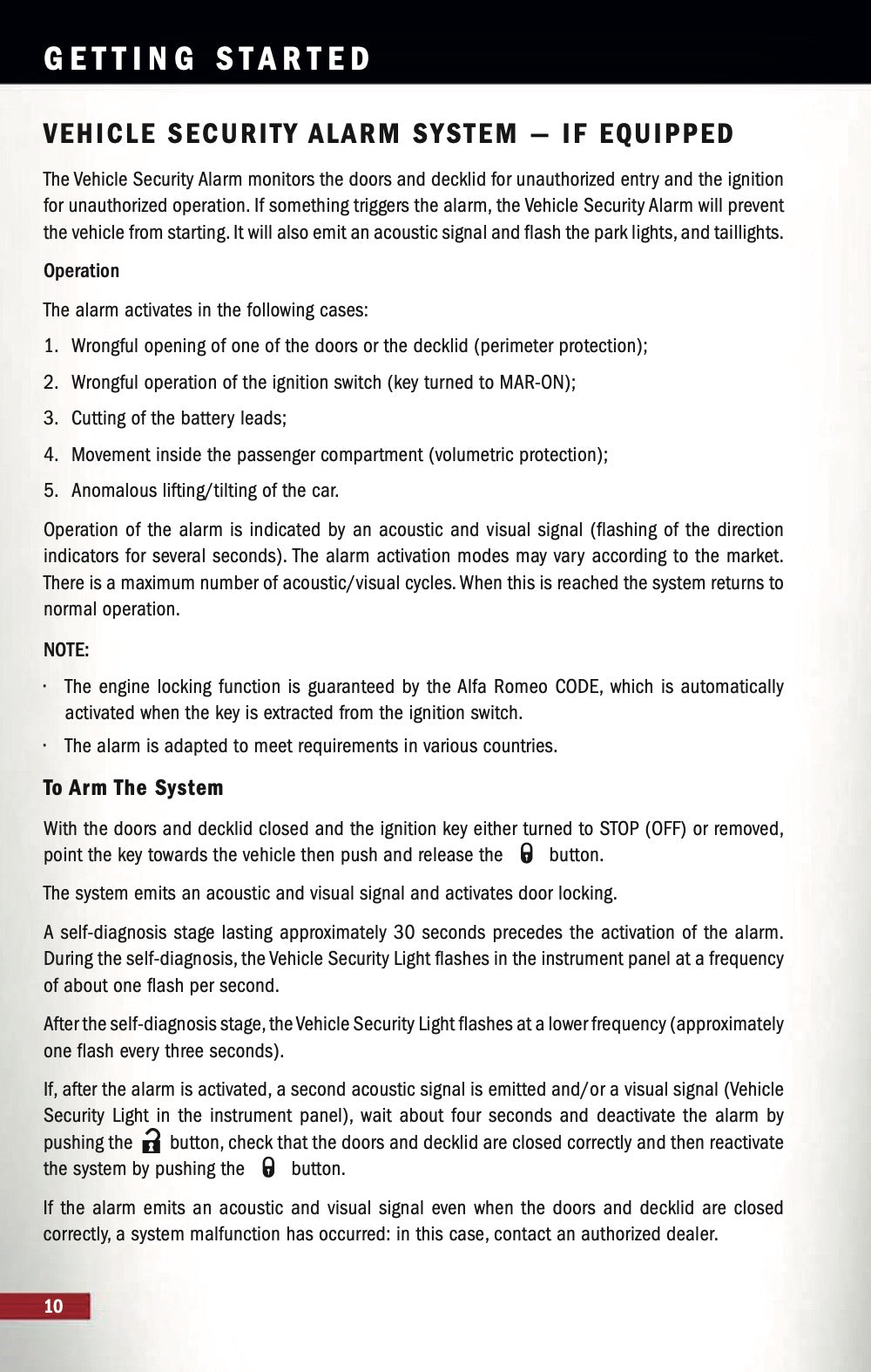2015 Alfa Romeo 4C Owner's Manual | English