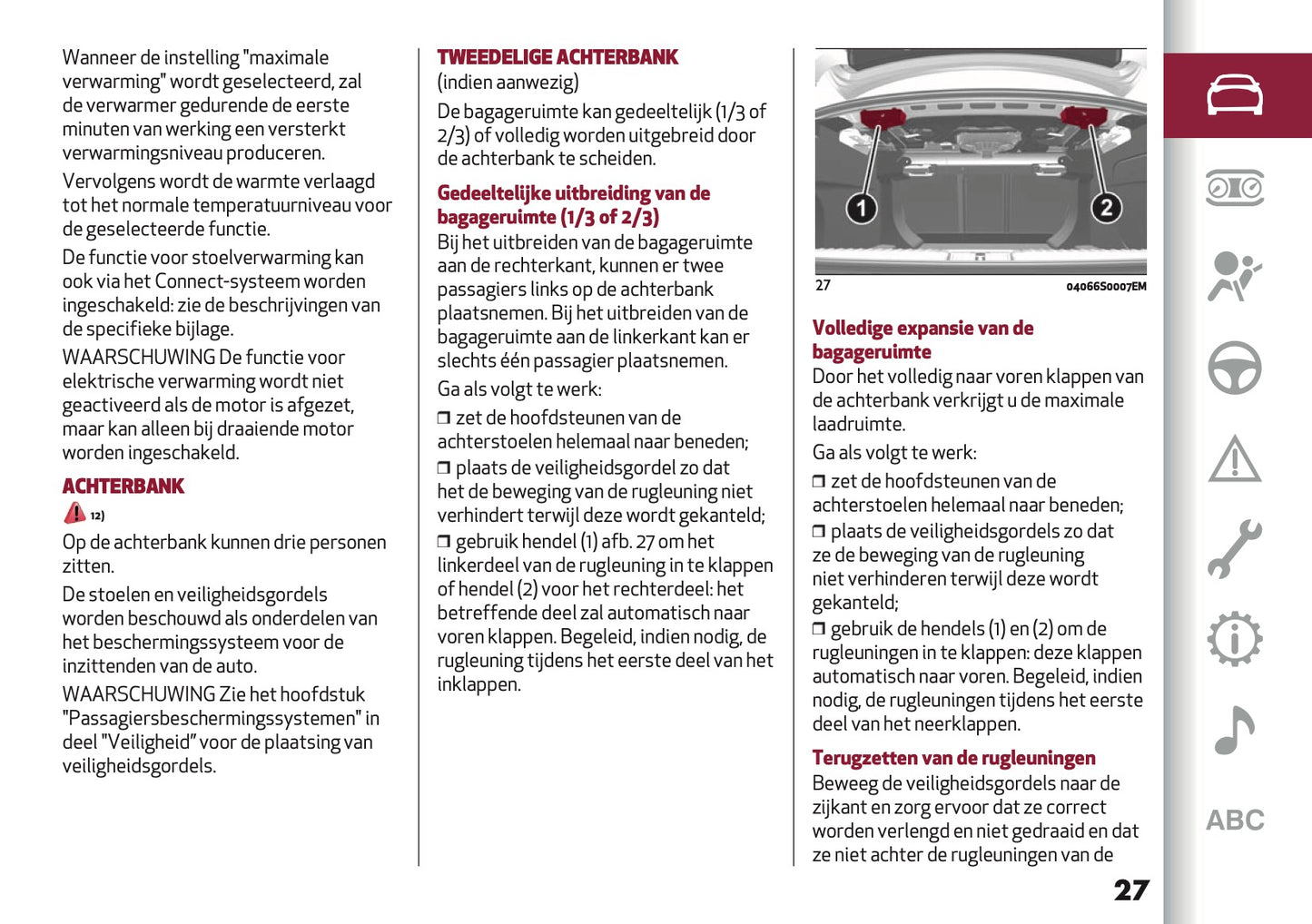2024-2025 Alfa Romeo Giulia Owner's Manual | Dutch