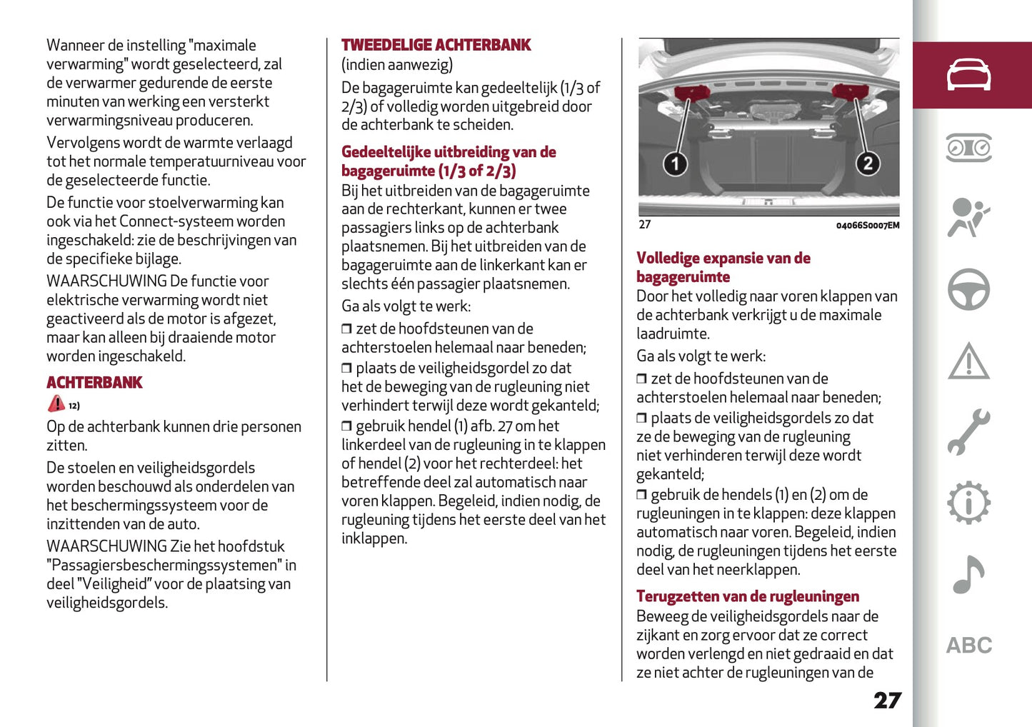 2024-2025 Alfa Romeo Giulia Owner's Manual | Dutch