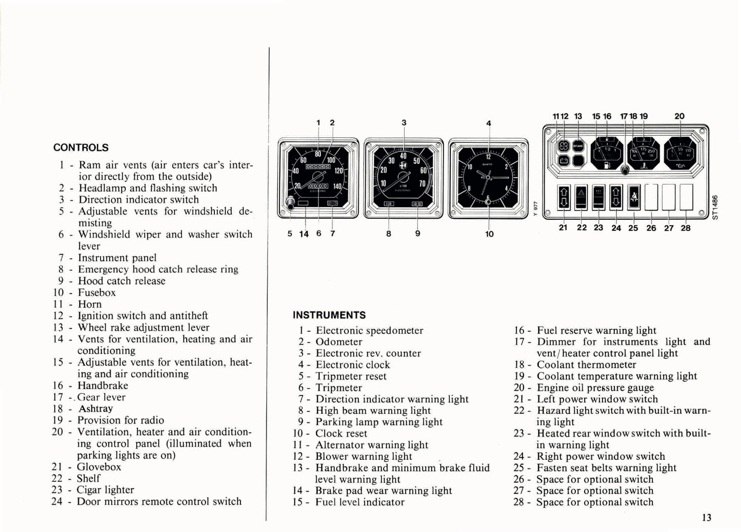 1985 Alfa Romeo GTV 6 Owner's Manual | English