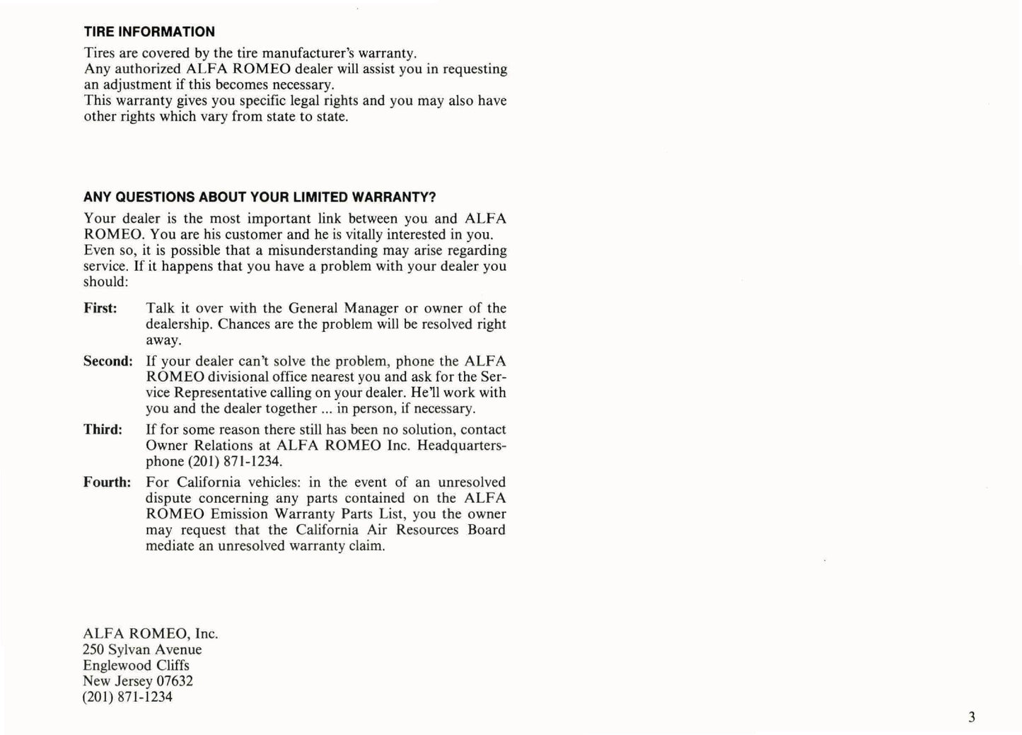 1985 Alfa Romeo GTV 6 Owner's Manual | English