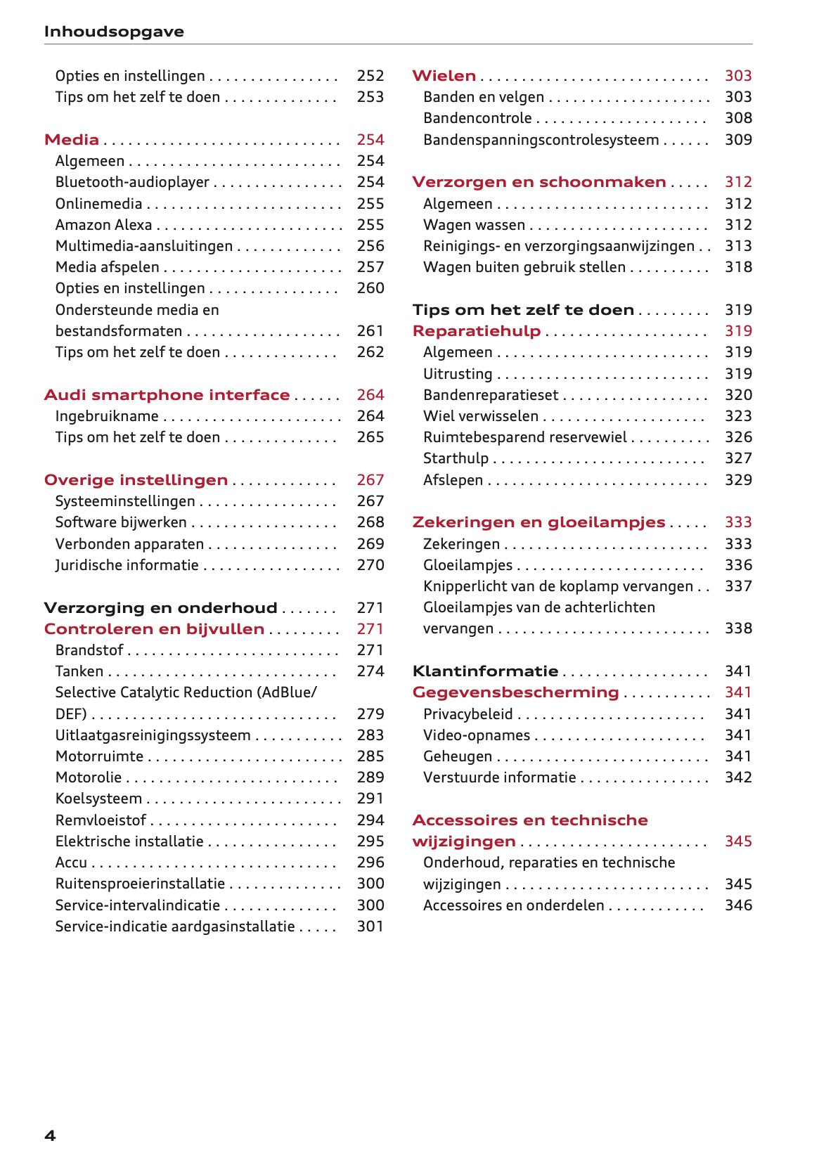 2022 Audi A3 Owner's Manual | Dutch