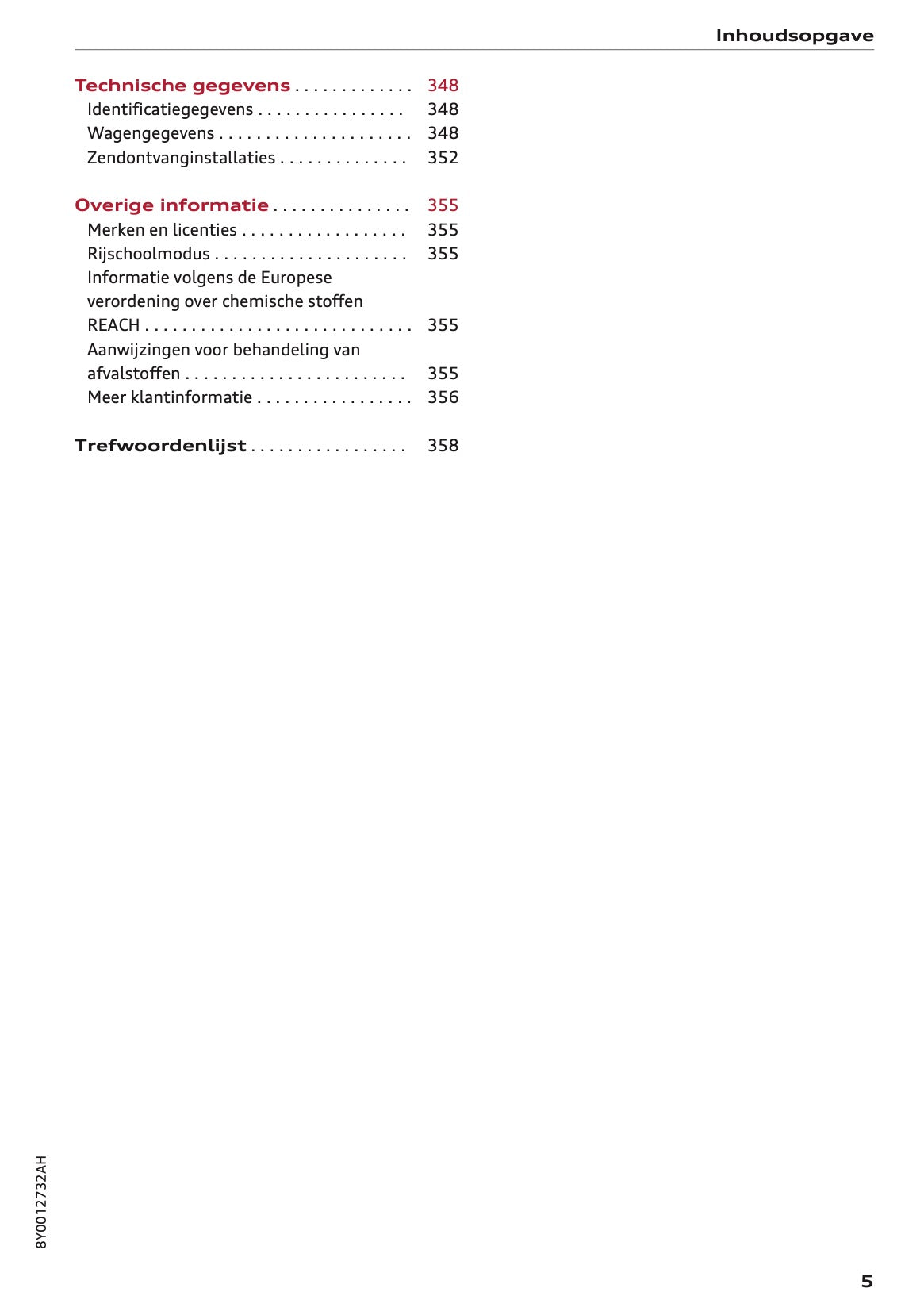 2022 Audi A3 Owner's Manual | Dutch