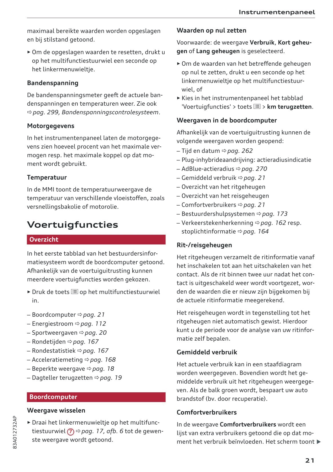 2023 Audi Q3/Q3 Sportback/RS Q3 Owner's Manual | Dutch