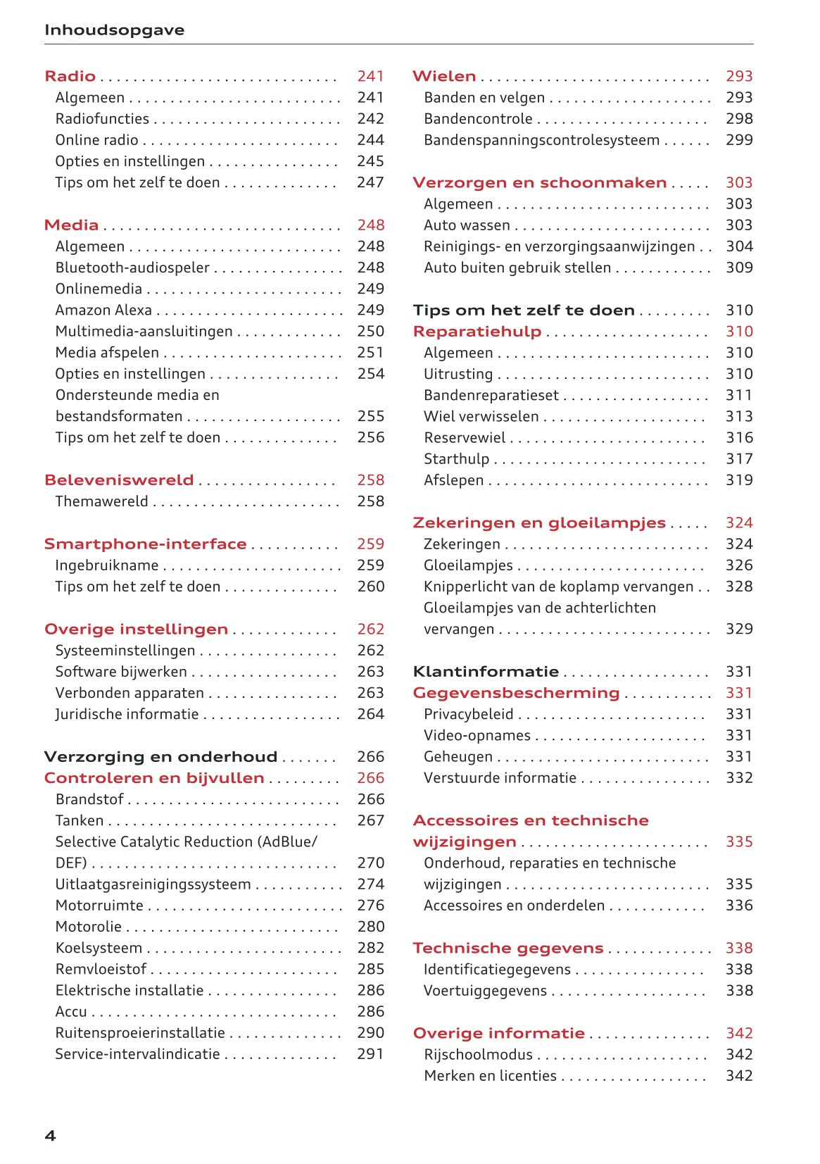 2023 Audi Q3/Q3 Sportback/RS Q3 Owner's Manual | Dutch