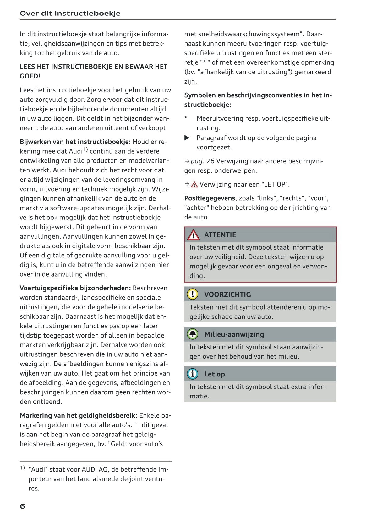 2023 Audi Q3/Q3 Sportback/RS Q3 Owner's Manual | Dutch
