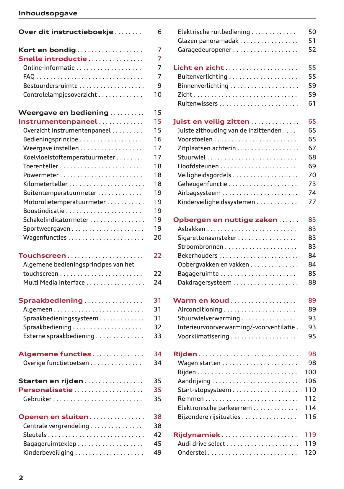 2021-2022 Audi Q3/RS Q3 Gebruikershandleiding | Nederlands