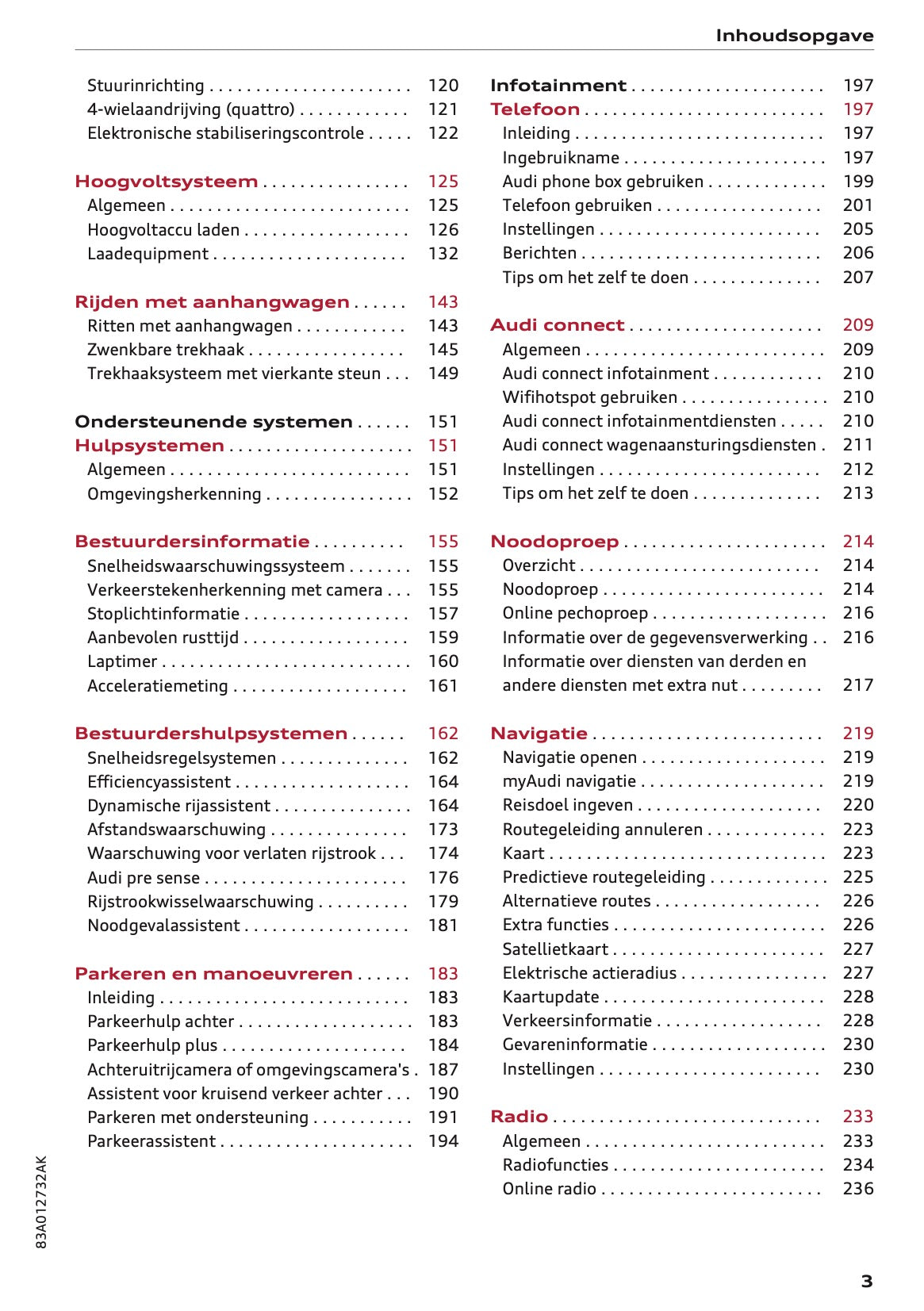 2021-2022 Audi Q3/RS Q3 Gebruikershandleiding | Nederlands