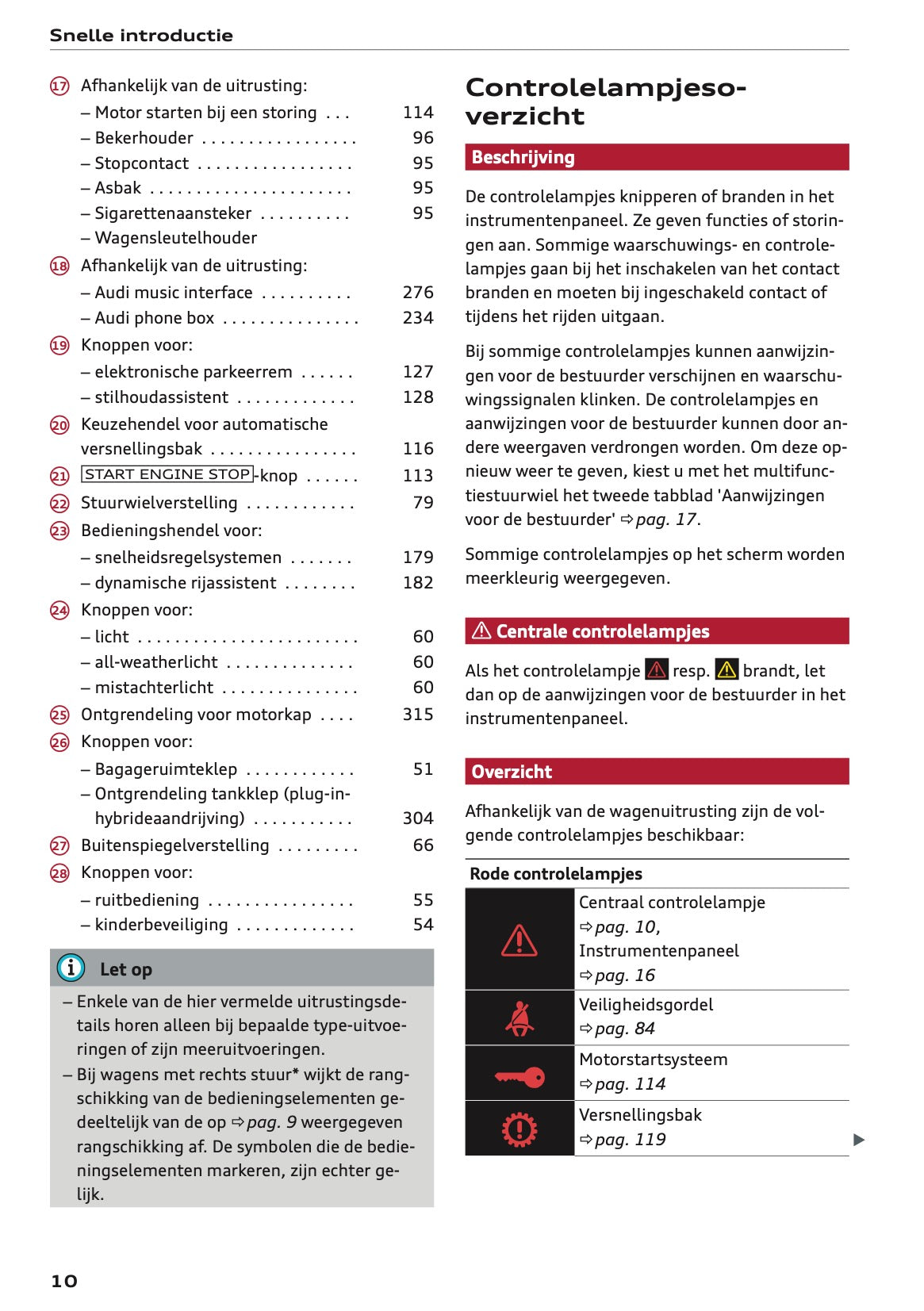 2020-2021 Audi Q7 Owner's Manual | Dutch