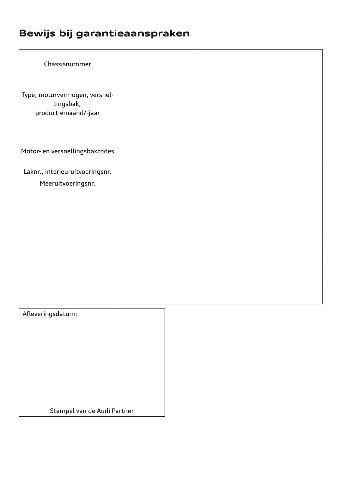 2020-2021 Audi Q7 Owner's Manual | Dutch