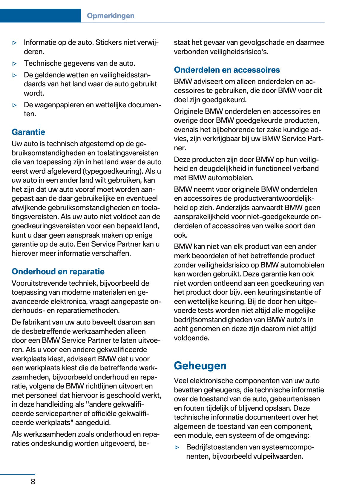 2017 BMW 2 Series 225xe Owner's Manual | Dutch