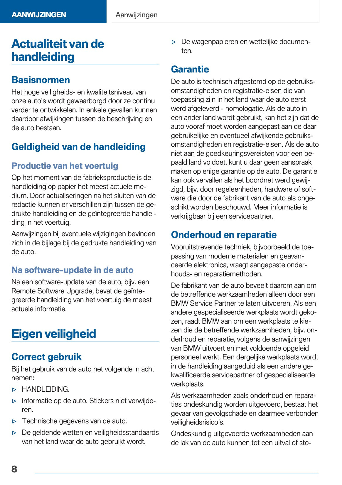2020 BMW X3 Plug-in-Hybrid Owner's Manual | Dutch