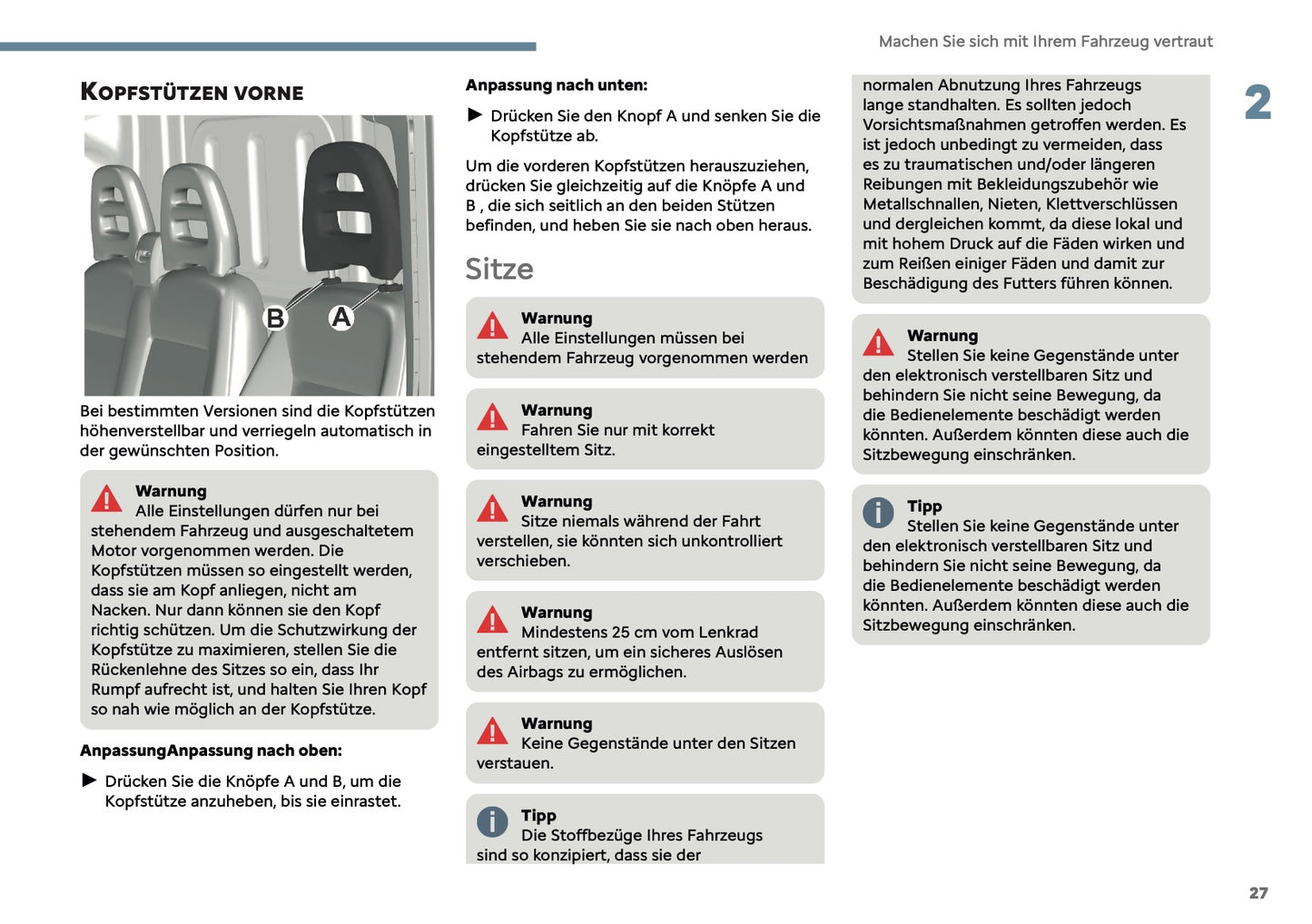2025-2026 Citroën Jumper/Relay Owner's Manual | German