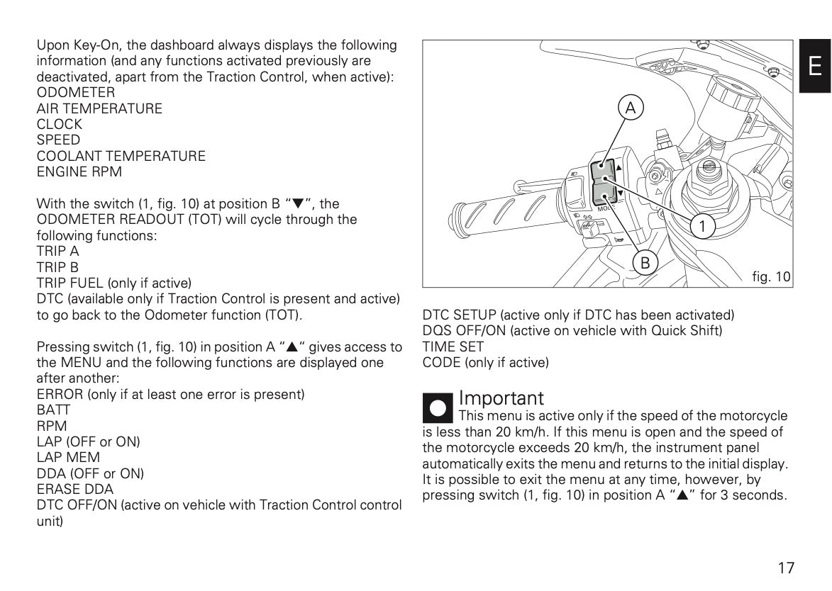 2009-2011 Ducati 1198/1198 SP Owner's Manual | English