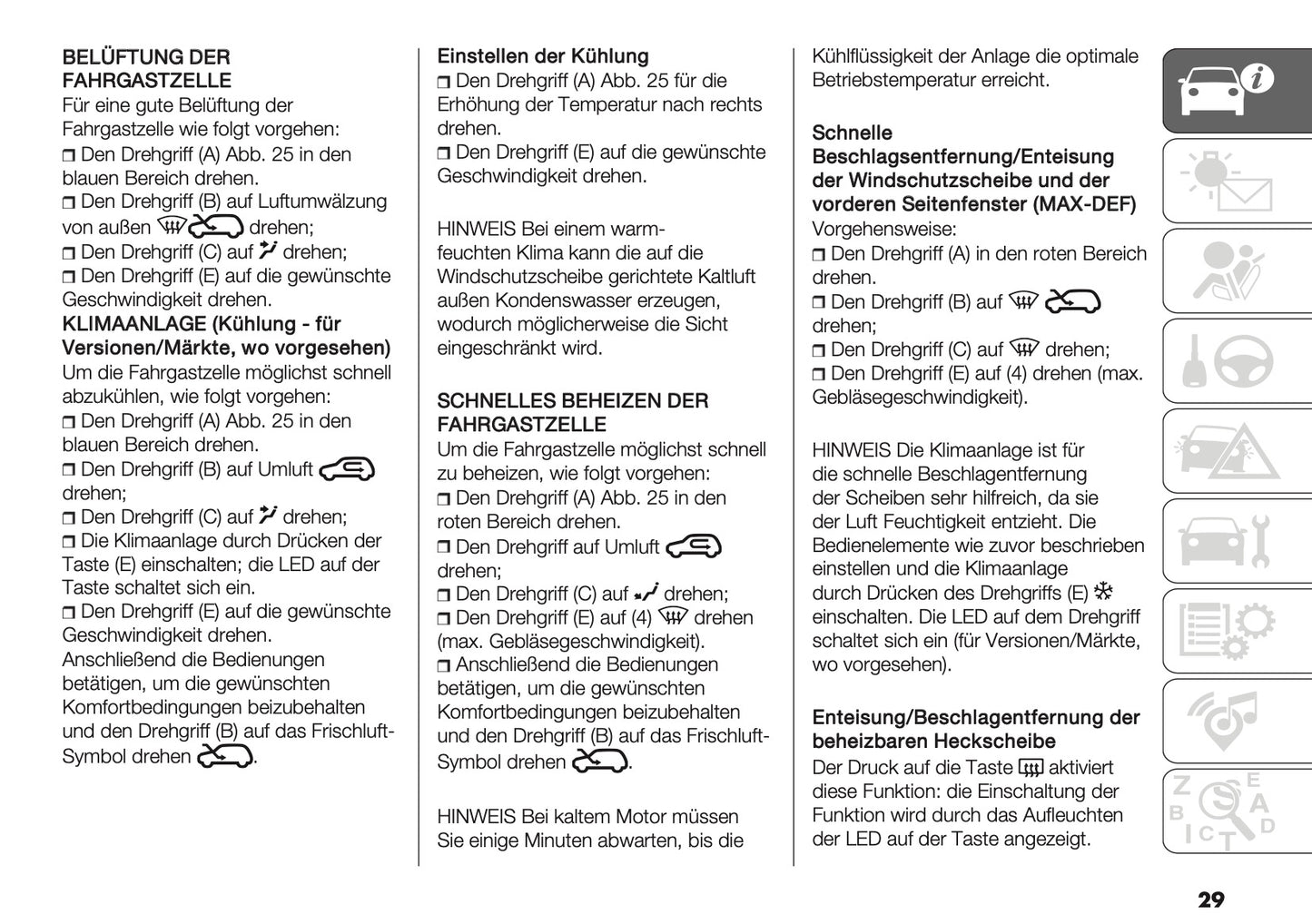 2026 Fiat Panda/Pandina Owner's Manual | German