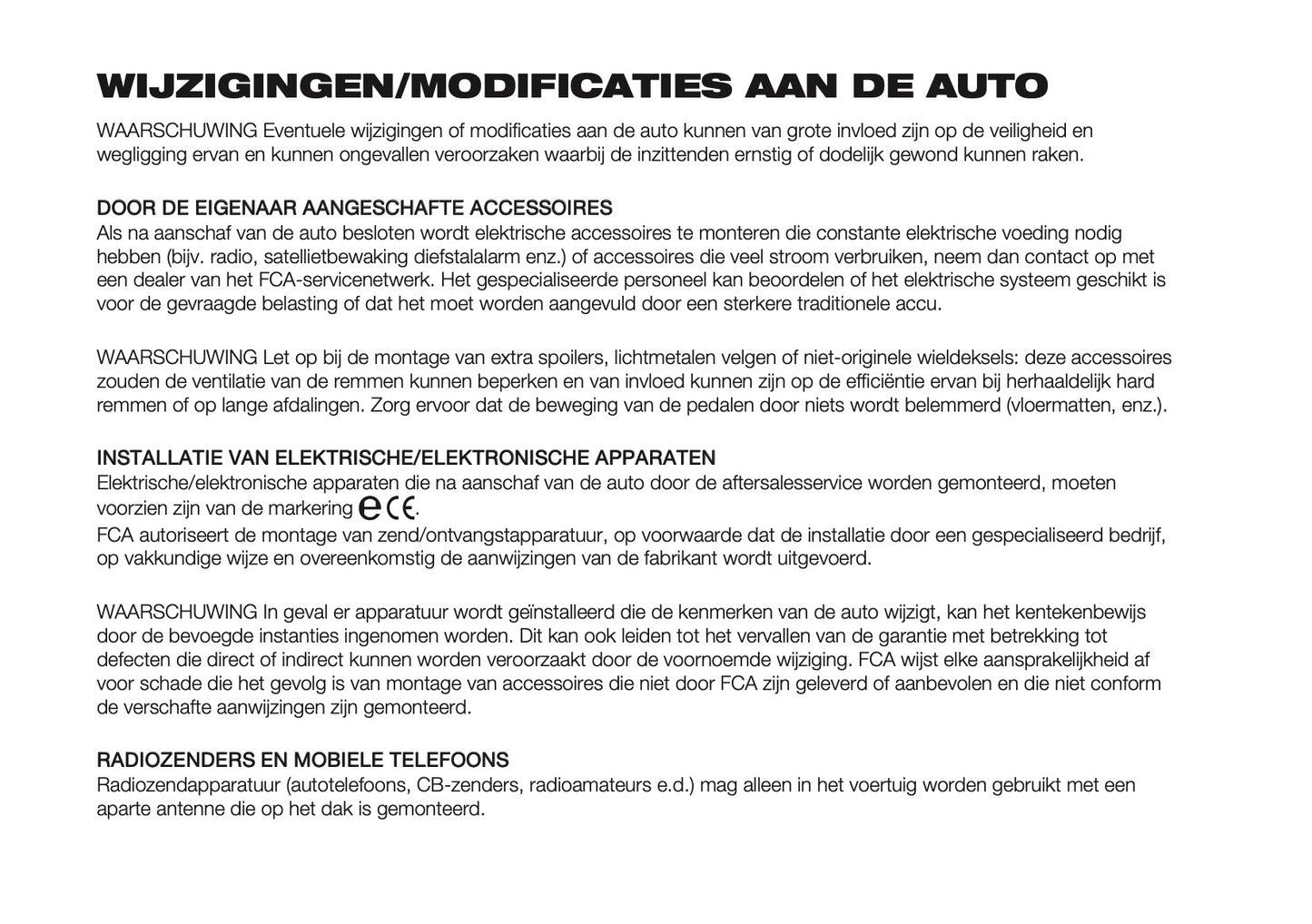 2023 Fiat Tipo 5 Door/Station Wagon Owner's Manual | Dutch