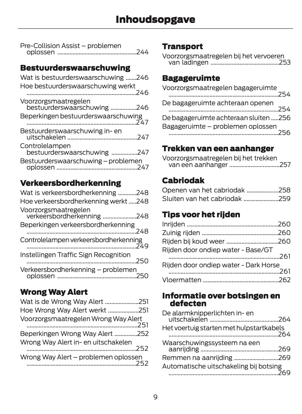 2025-2026 Ford Mustang Gebruikershandleiding | Nederlands