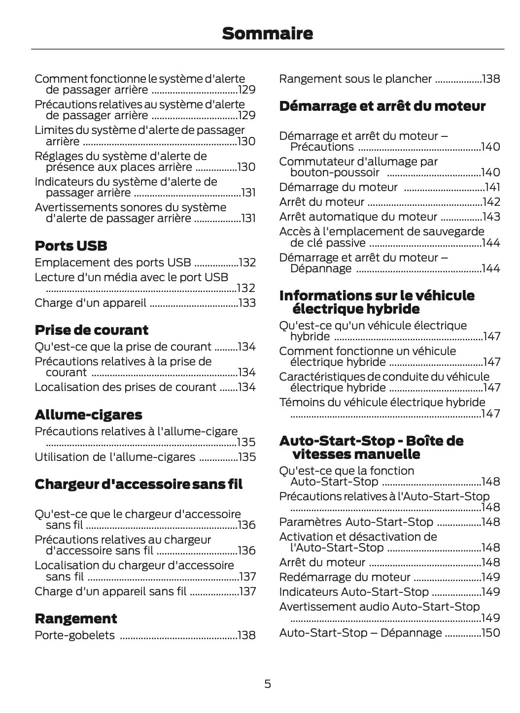 2024 Ford Puma Owner's Manual | French
