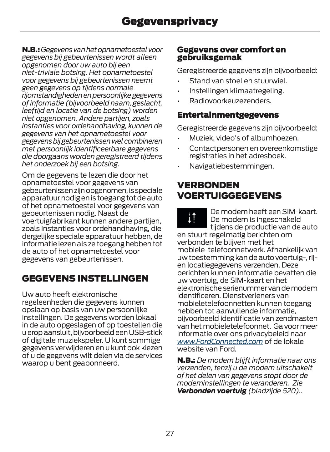 2024-2025 Ford Tourneo Courier/Transit Courier Gebruikershandleiding | Nederlands