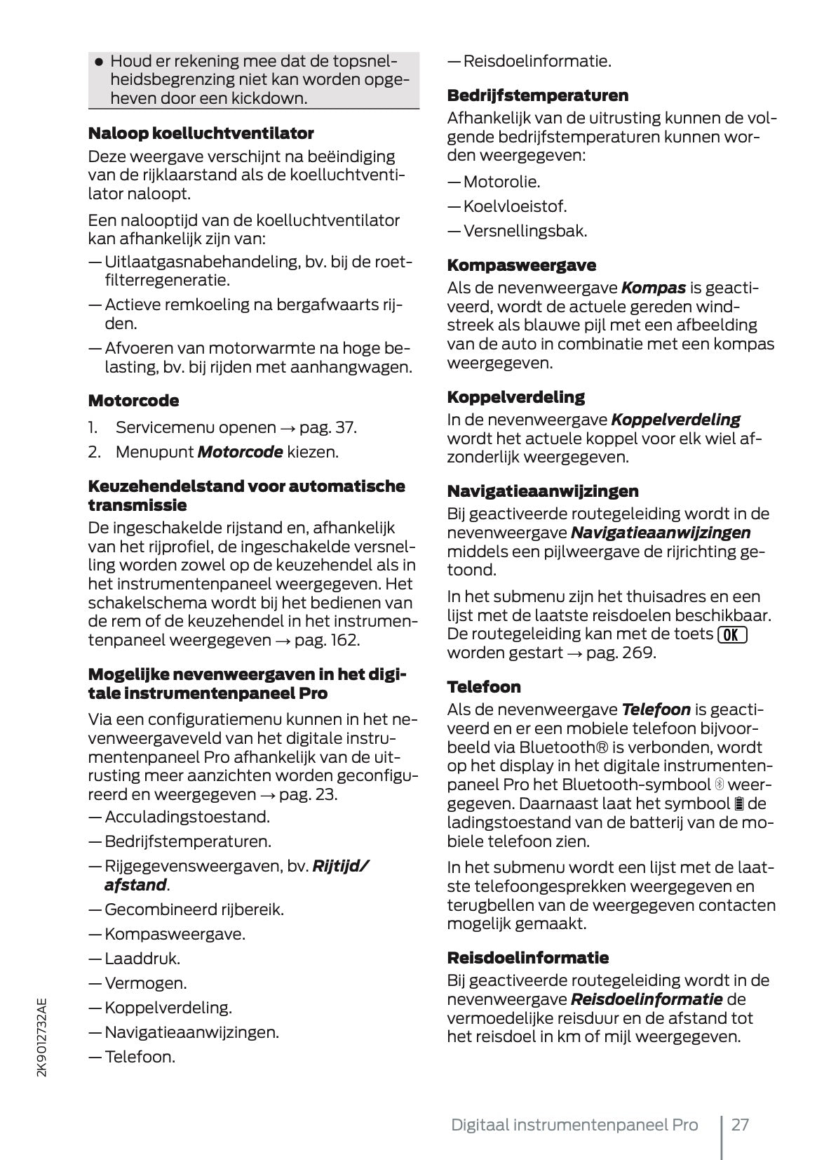 2025 Ford Tourneo Connect/Transit Connect PHEV Gebruikershandleiding | Nederlands