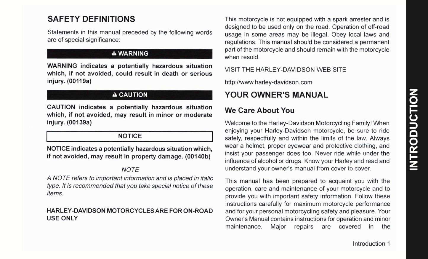 2007 Harley-Davidson FLHRSE3 Owner's Manual | English
