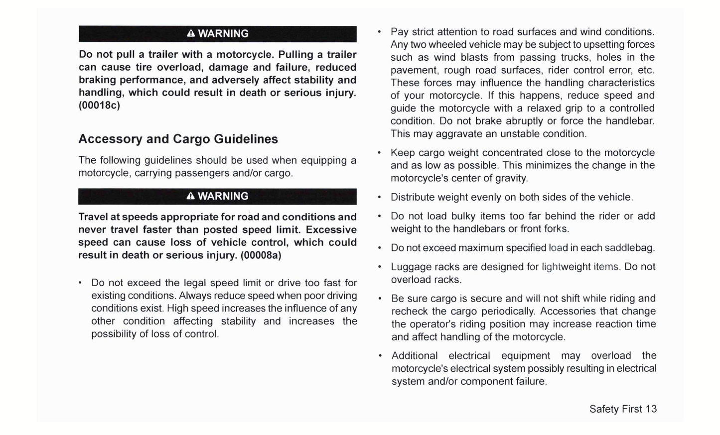 2007 Harley-Davidson FLHRSE3 Owner's Manual | English