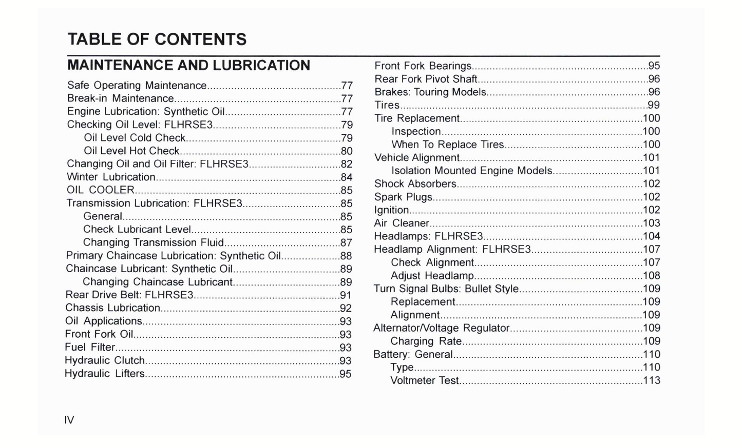 2007 Harley-Davidson FLHRSE3 Owner's Manual | English