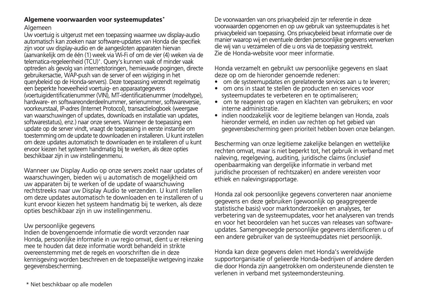 2024 Honda Jazz e:HEV Gebruikershandleiding | Nederlands