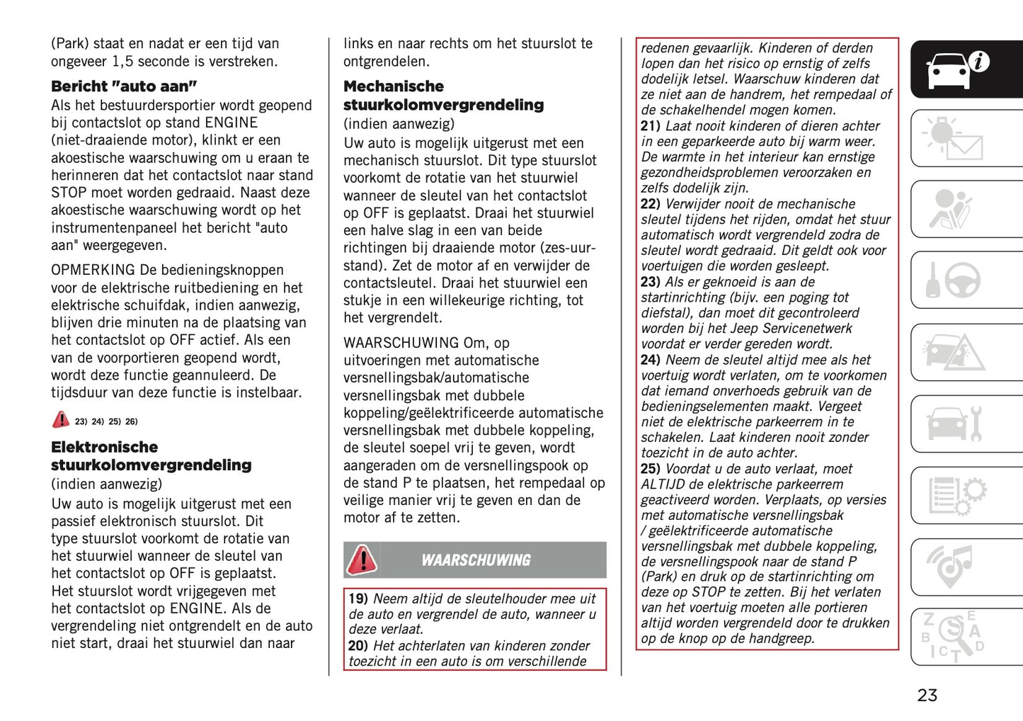 2024-2025 Jeep Compass Gebruikershandleiding | Nederlands