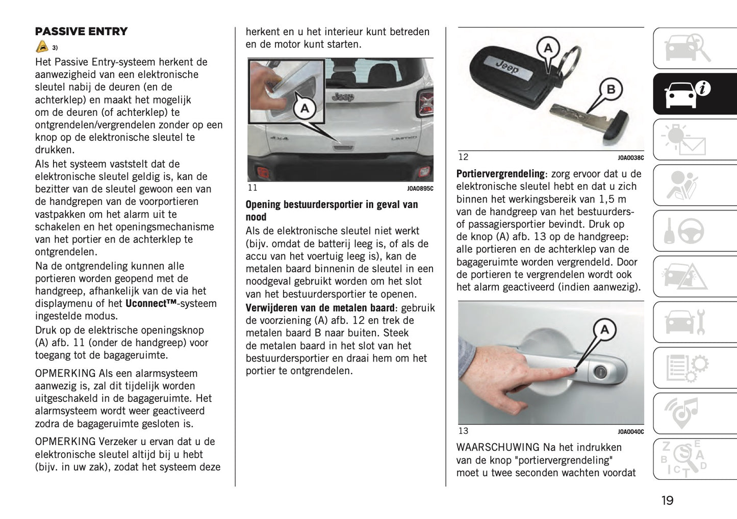 2020-2021 Jeep Renegade Gebruikershandleiding | Nederlands