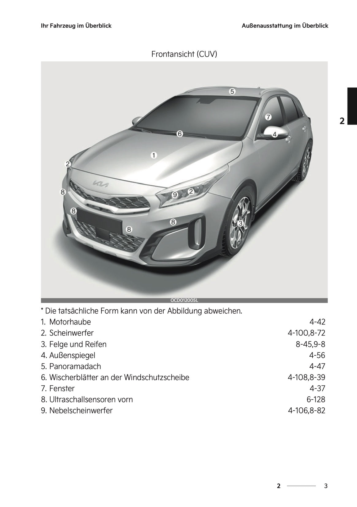 2024-2025 Kia Ceed/ProCeed/XCeed Owner's Manual | German