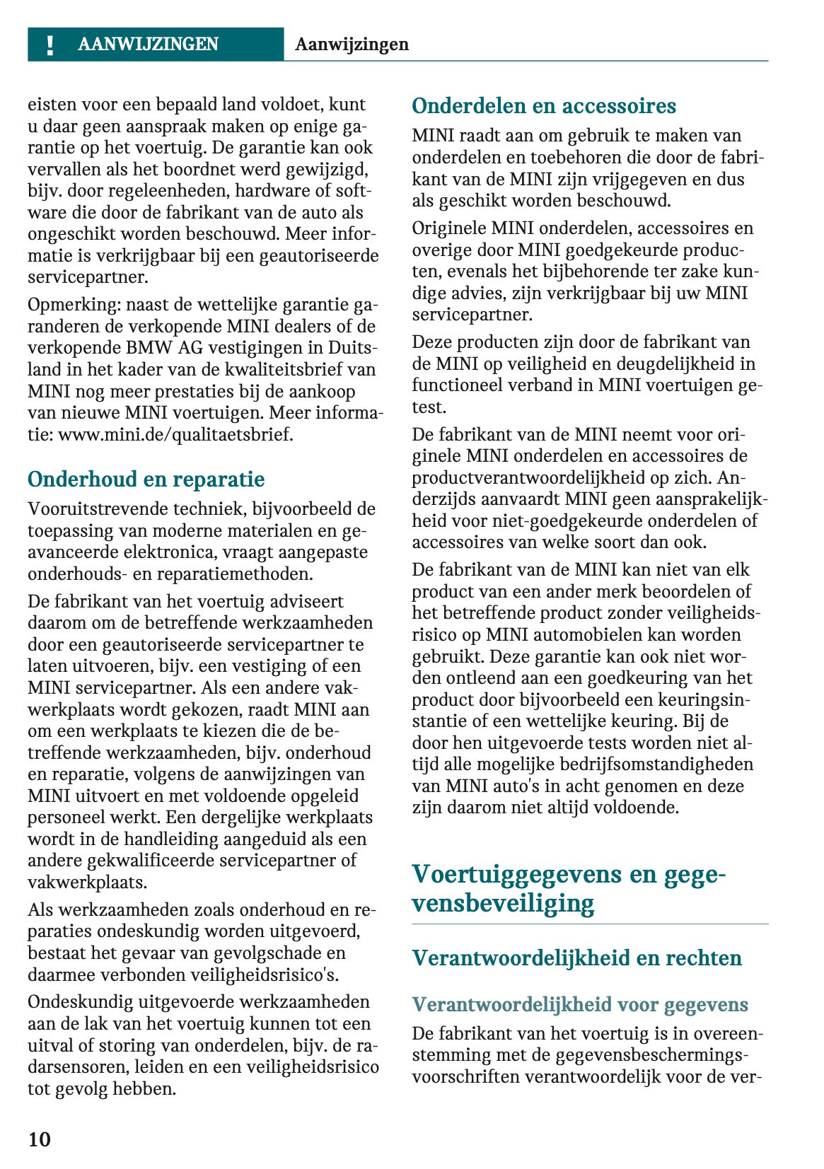 2024 Mini Countryman Electric Gebruikershandleiding | Nederlands