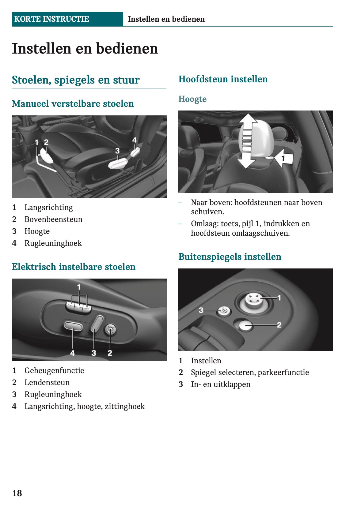 2020-2021 Mini Countryman Plug-in-Hybrid Owner's Manual | Dutch