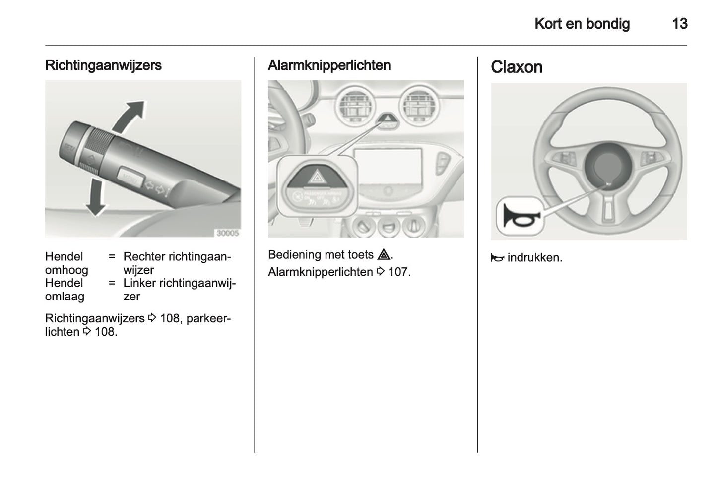 2013 Opel Adam Gebruikershandleiding | Nederlands