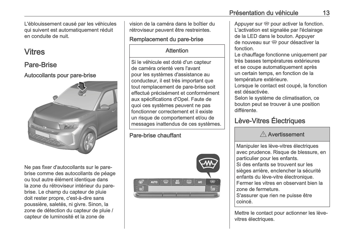 2025 Opel Frontera Manuel du propriétaire | Français