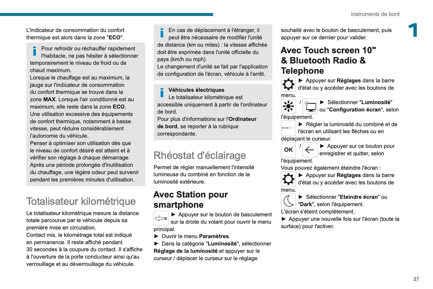 2024 Peugeot Rifter/e-Rifter/Partner/e-Partner Manuel du propriétaire | Français