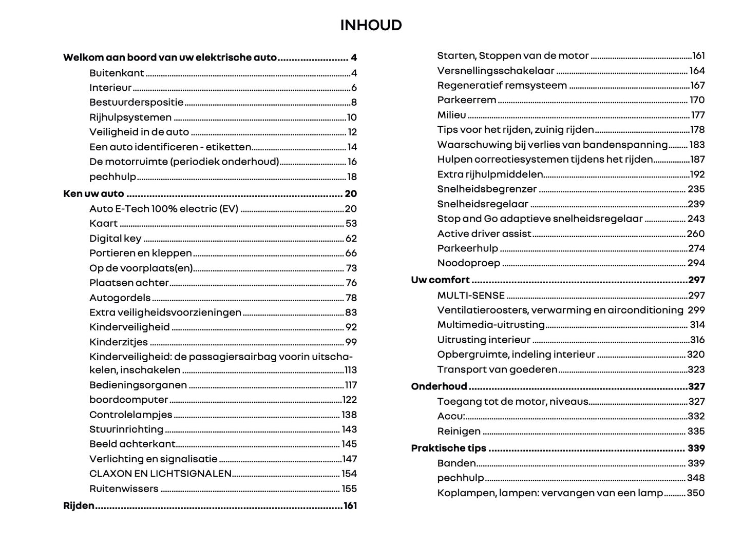 2025 Renault 5 E-Tech Owner's Manual | Dutch