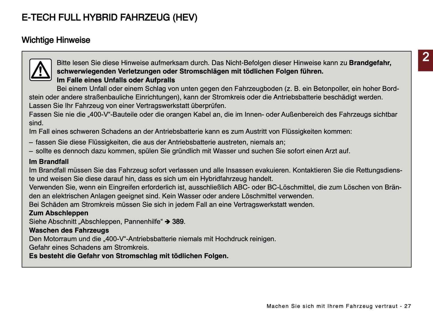2024 Renault Austral Owner's Manual | German