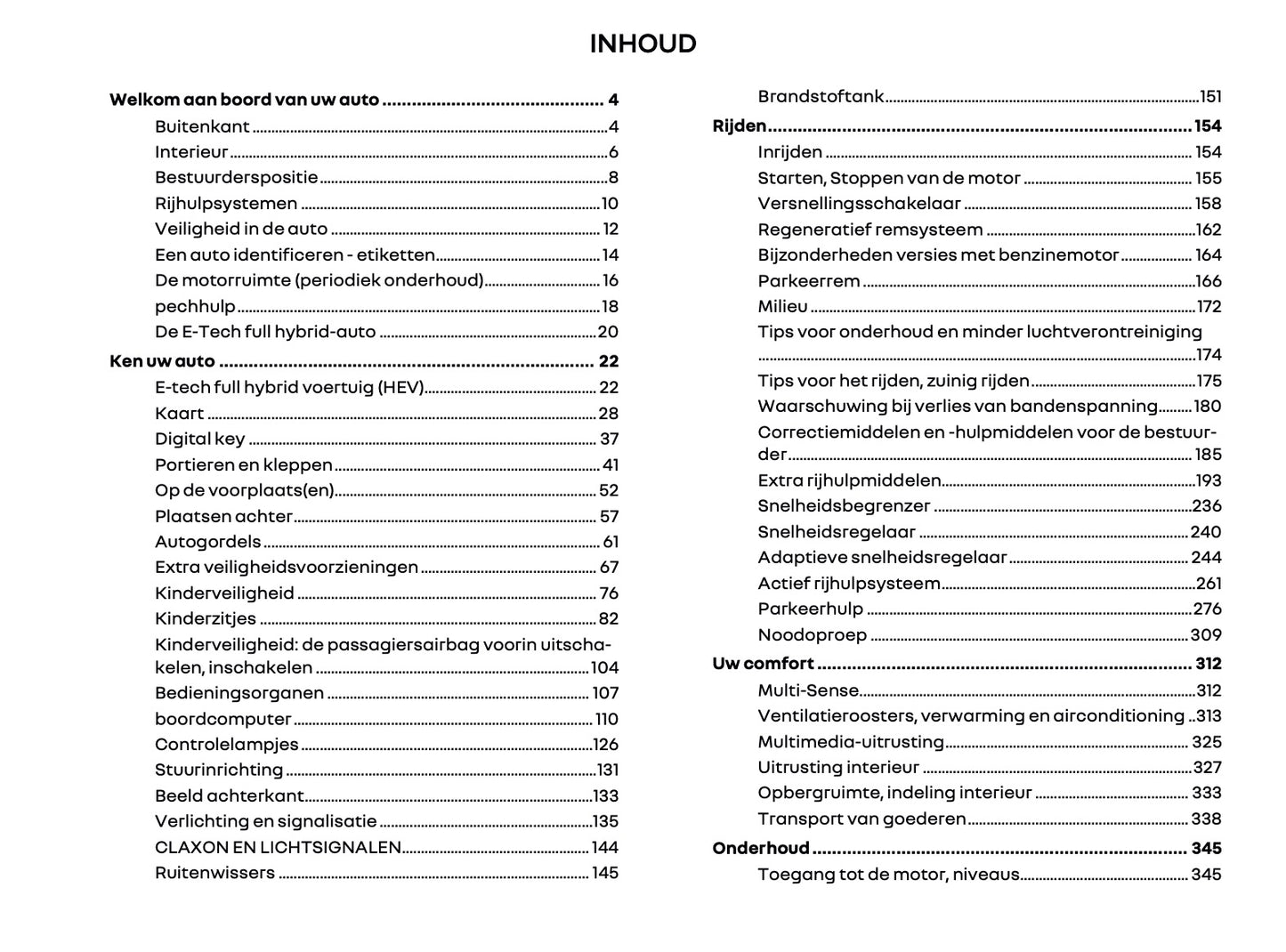 2025 Renault Espace Owner's Manual | Dutch