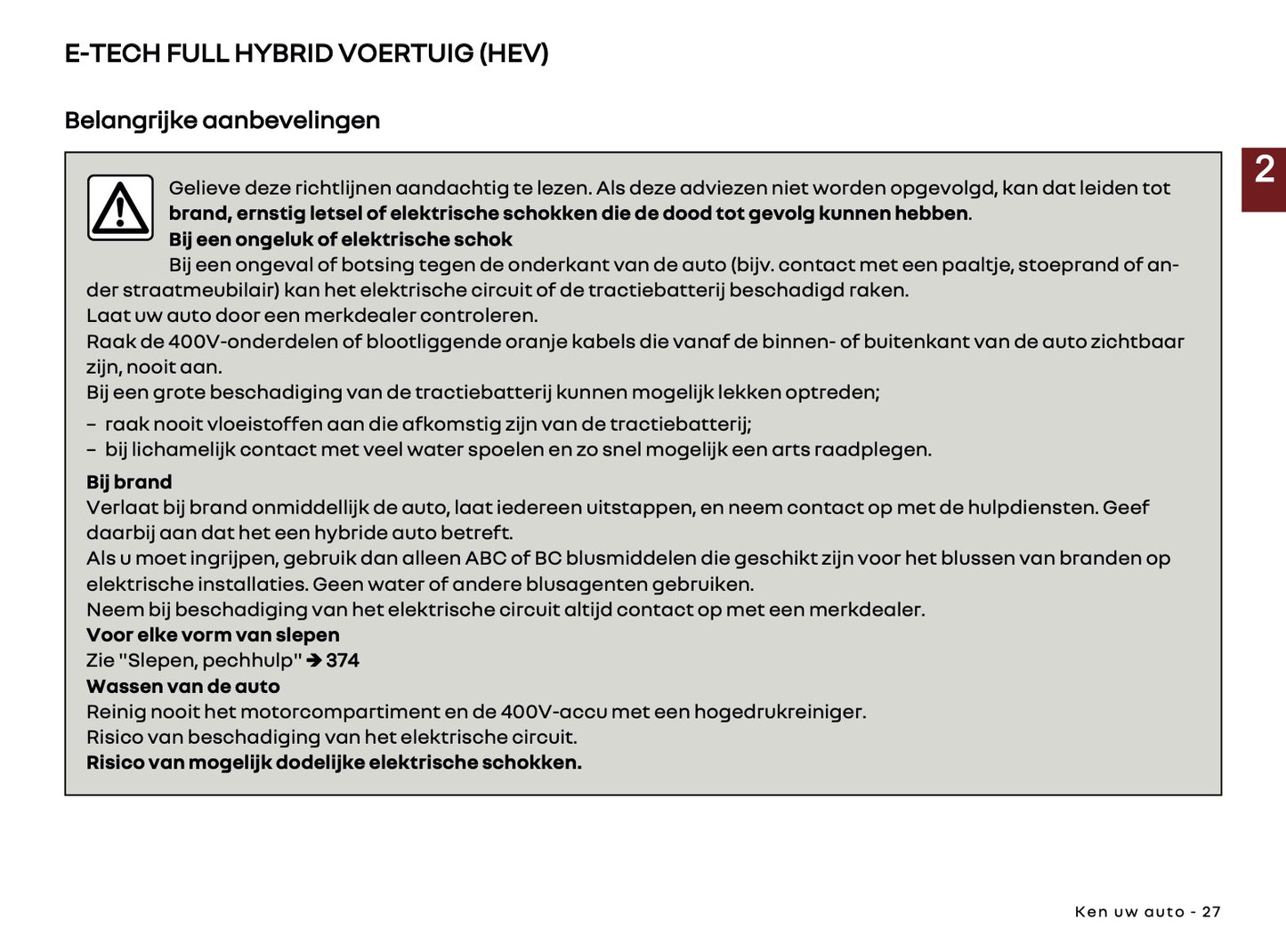 2025 Renault Espace Owner's Manual | Dutch